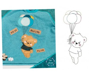 Stickdatei - zARTbesaitet Ballon Bär 